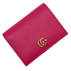 Gucci Pink Leather Bi fold Wallet